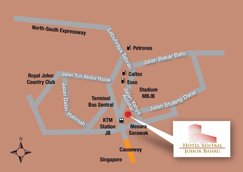 Hotel Sentral Johor Bahru @ Woodland Causeway Eksteriør bilde